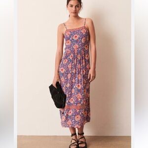 ba&sh Valentine Floral Midi Dress NWT